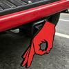 Capa de Engate de Reboque Mão OK, Plugues Divertidos para Receptor de 2" para Caminhão SUV, Acessório de Carro de Plástico Resistente às Intempéries, Presente Único para Motorista