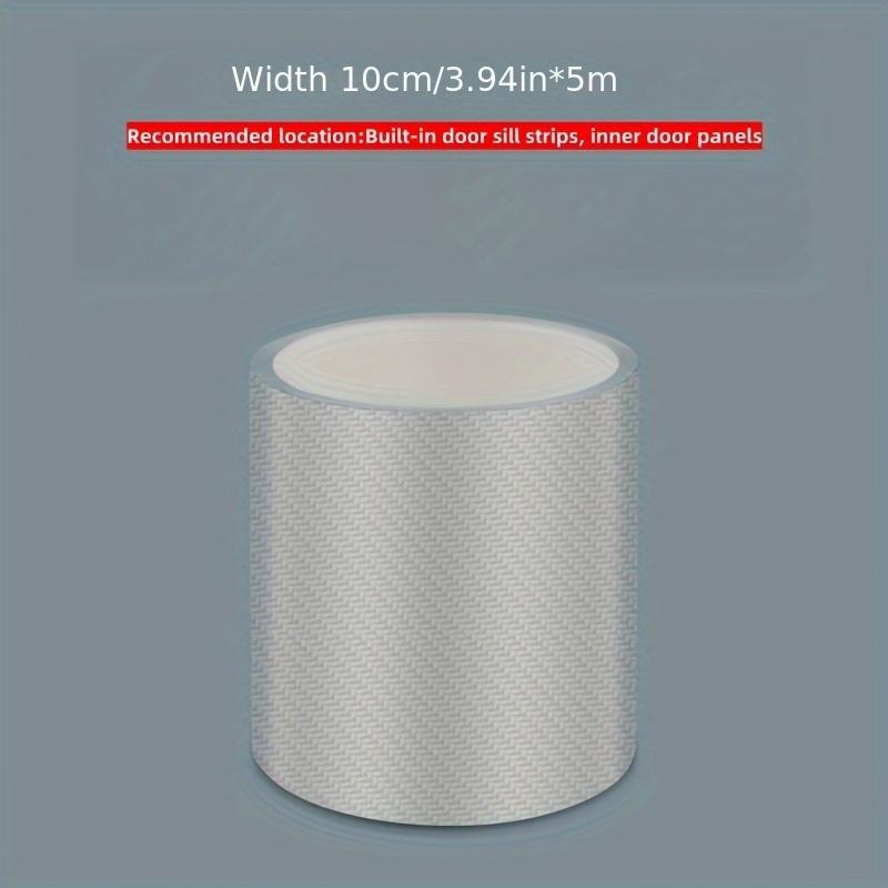 For Car Threshold Strip Carbon Fiber Pattern Bumper Anti-collision Anti-tread Sticker Universal Body Film Sticker