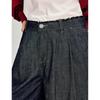 INMAN Women's Vintage Washed Wide-Leg Jeans