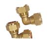 Thickened Brass 90° Elbow Joint: Purple Copper Marine Flat Pipe Terminal Sleeve