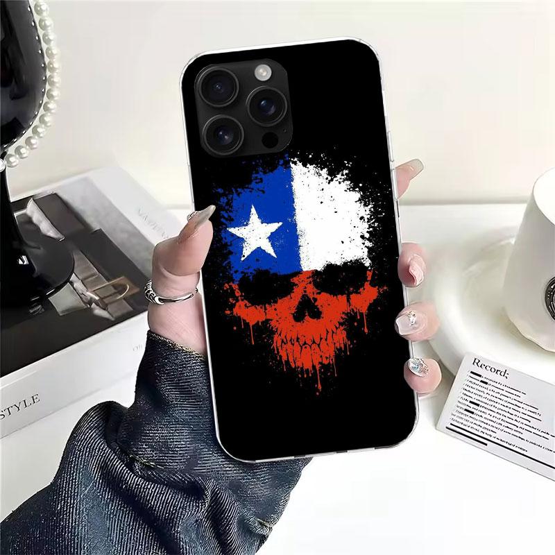 Chile Flag Soft Phone Case For IPhone 18 11 17 Air 16E 16 Pro Max 15 + 14 Plus 13 Mini 12 Apple 7 SE 8 Fundas Coque 11 17 Air 16E 1