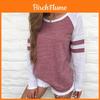 Usa Women Ladies Long Sleeve Casual Tops Shirt Fashion Crew Neck Blouse With Stylish New Design