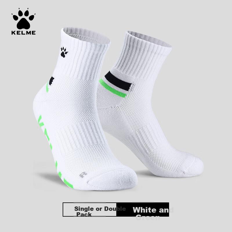 KELME Unisex Sports Socks Badminton Socks Training Socks Terry Bottom Non-Slip Breathable Running Basketball Casual Socks