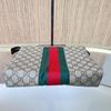 [Usato] Pochette in Tela GG Supreme con Striscia Logo Vintage e Web - Buono #10NIP2Z