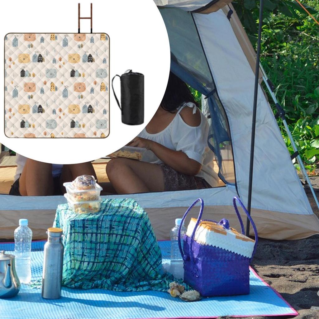 Large Beach Blanket for Travel And Picnics 200 Cm X Machine Washable Portable Camping Mat