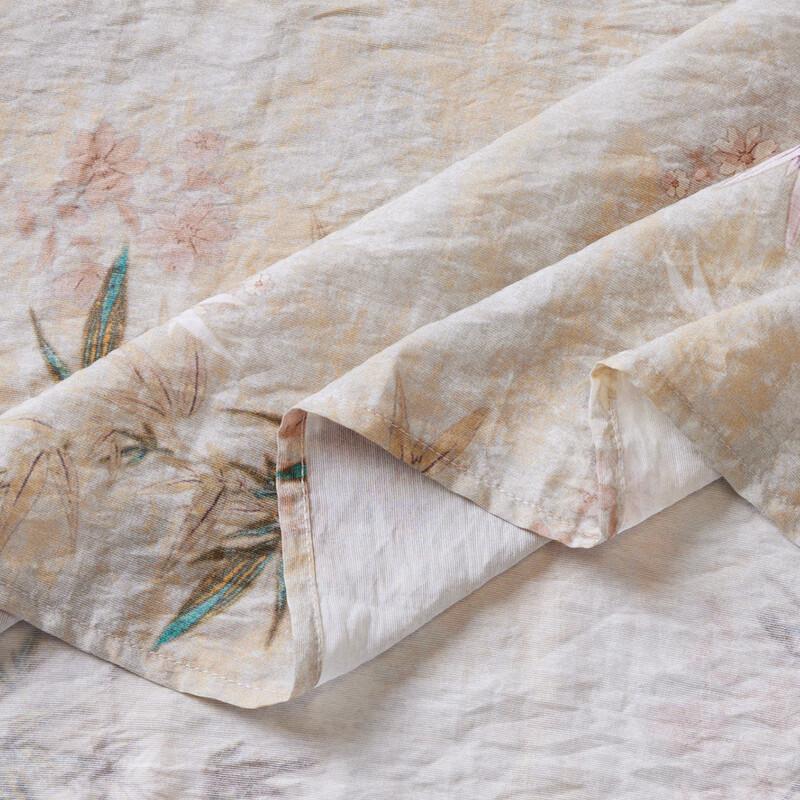 2025 Summer New Chinese Style Slit Short Sleeve Dress for Mid-Aged Women