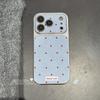 Applicable To Apple 17 Mobile Phone Case, Advanced Sense Iphone15 All-inclusive Lens, Korean Anti-drop 16porm Blue and Red Polka Dot