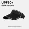 Black Sunscreen Hat Women's 2025 New Popular Summer UV Protection Empty Top Sports Running Outdoor Sun Hat