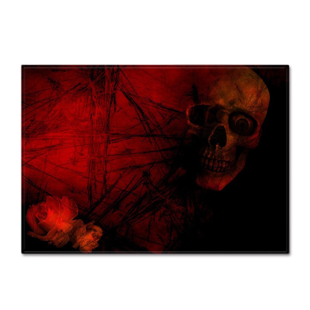 Skull Living Room Floor Mat Bedroom Dining Room Carpet Carpet Doormat