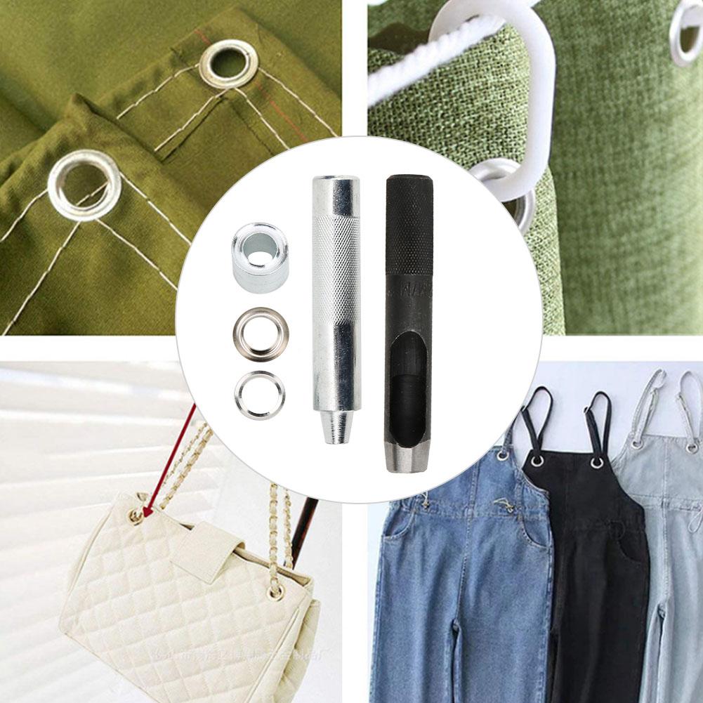 12mm Metall Nieten Messing Ösen Kit Schuhe Tasche Kleidung Zubehör