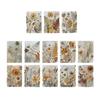 23 Sheets Antique Scrapbooking Paper Flower Leaf Embossed Paper for Scrapbooking Journal Planner Album Invitation Card