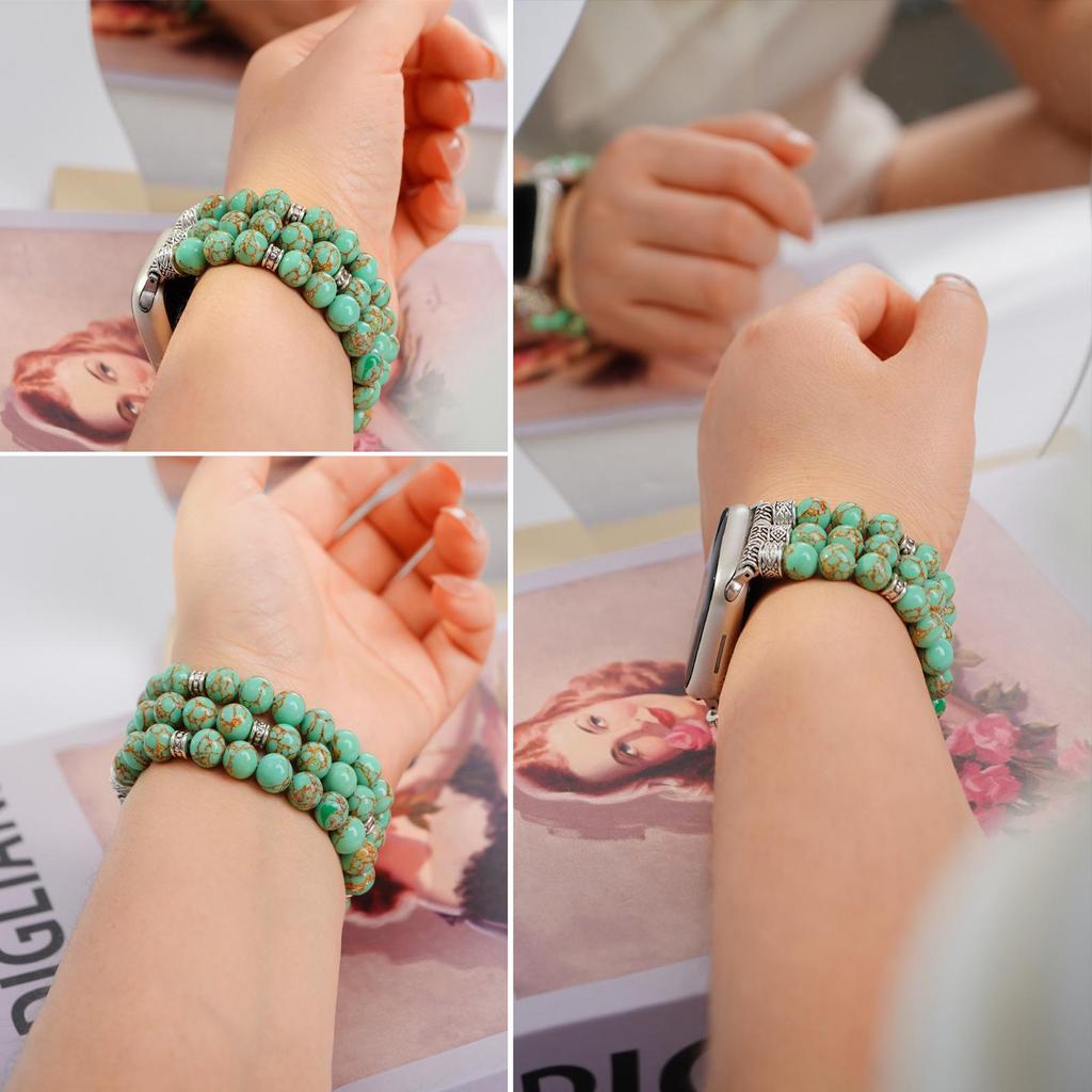 Beaded Bracelet Strap for Apple Watch - Cross-Border Bestseller