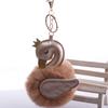 Swan Shape Hair Ball Key Chain Pendant Bag Pendant Handicraft Gift