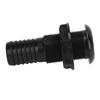 Boat Through Hull Connector 29mm Outlet Smooth Drainage Straight Drain Outlet Fittings Boat Plumbing Fittings Black