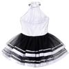 Girls Kids Sparkling Sequins Ballet Tutu Dress Modern Jazz Dance Outfit Stage Performance Costume Dancewear
