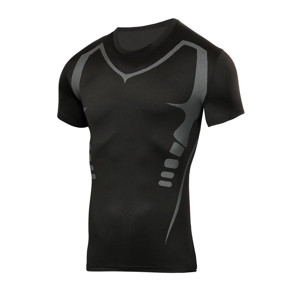 Men's Quick-Dry Compression Sports T-Shirt: Cross-Border Fitness, Short/Long Sleeve Options for Running, Basketball, Football