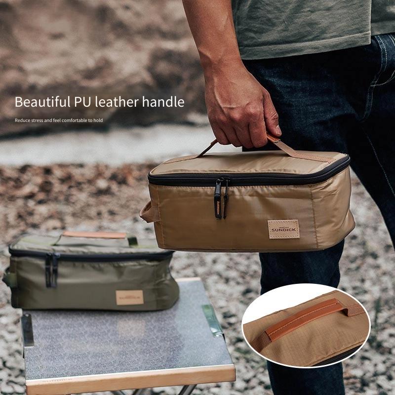 1pc 31x13x12cm Outdoor Picnic Utensil Cup Storage Bag Stove Gas Cylinder Storage Bag Miscellaneous Bag Handheld Sorting Bag