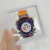 Marathon Medal Display Stand Acrylic Storage Box Wooden Frame Storage Rack for Badges And Medals Simple Style Home Organization