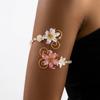 Baroque-style Upper Arm Cuff Open-design Floral Arm Band Baroque Flower Armlet  Photoshoot