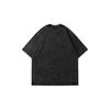 Summer Men's Loose Heavy T-shirt Short-sleeved Retro Old Hip-hop Street Casual Cartoon Printed Top