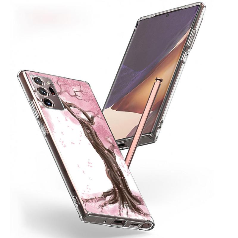 Cherry Blossom Tree Cover Phone Case For Samsung Galaxy S26 S25 Edge S24 Ultra S23 S22 Plus S21 S20 FE Soft Fundas Shell Galaxy