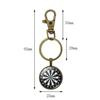 Vintage Unisex Dart Board Pendant Keychain Key Ring Holder Hanging Bag Ornament