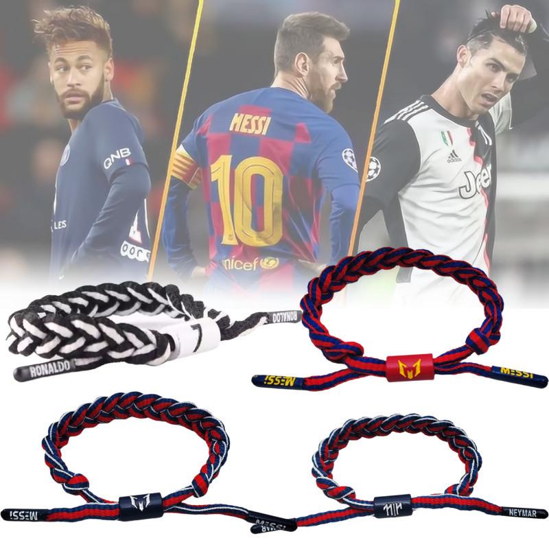 Bracelet Adjustable Fabric Messi Ronaldo Neymar Wristbands Superstar Soccer