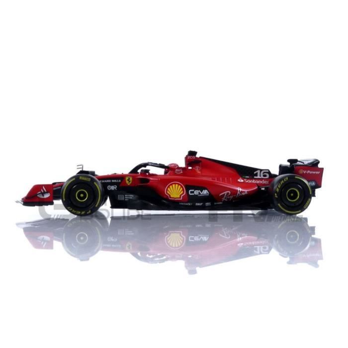 Voiture Miniature de Collection - BBURAGO - FERRARI F1-23 - 1/18 - Rouge / Noir - Saison 2023