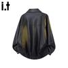 CHOCOOLATEit Men's Loose Fit Autumn Biker Jacket