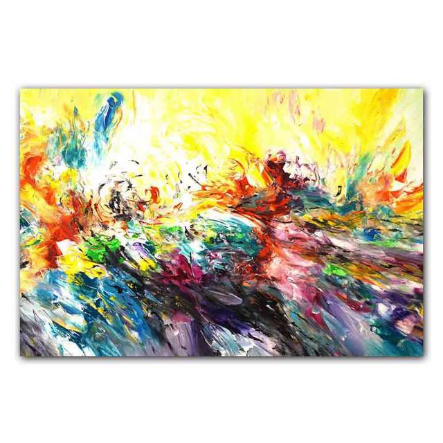 New Nordic Abstract Art Canvas Painting Aesthetic Color Graffiti Poster Office Wall Painting Living Room Home Decoration Mural No Frame