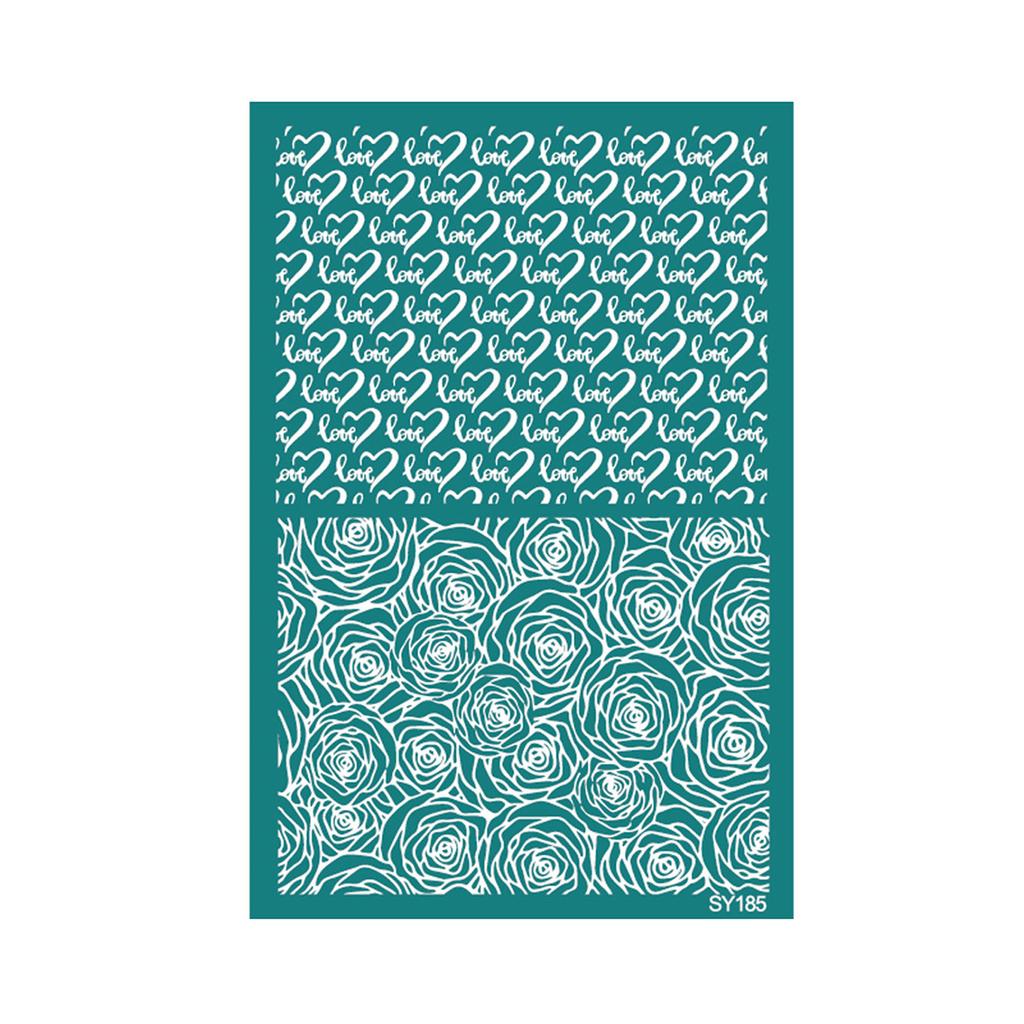 Reusable Silk Screen Stencils Valentines Day Silkscreen Printing Stencils Earrings Transfers Stencils for Craft Making