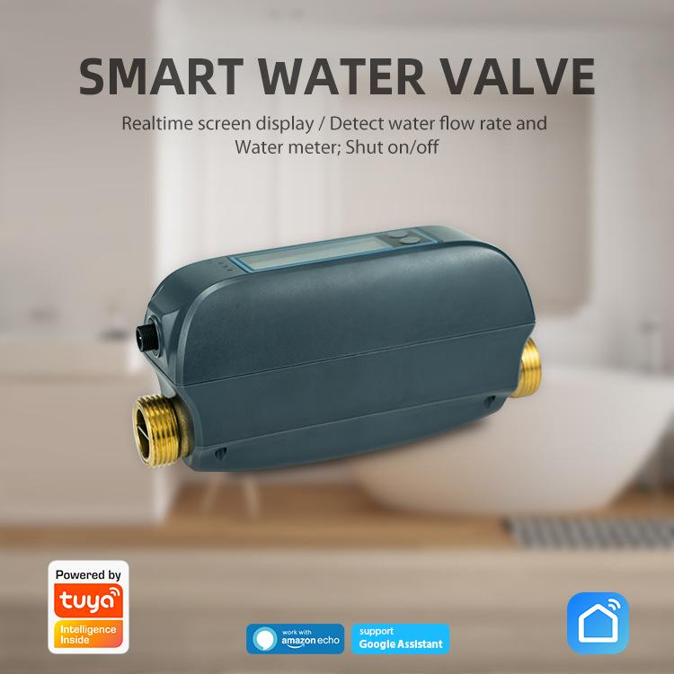 Graffiti WiFi smart water valve/flow detection/power supply/spare battery/unit switching/