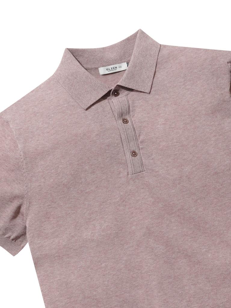 OLZEN Men'S Short Sleeve Solid Thierry_Zbg2Et1201Lpk