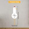 Chick Wall Clock with Swing Foot Pendulum Hanging Decor for Classroom