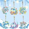 DIY Diamond Painting Keychains Per Set - Animal Theme, Suitable for Beginners, Diamond Kit Craft Supplies, Exquisite Gifts for Friends