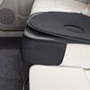 BONFORM Support Rotating Cushion NEO Light/Normal Car Hip Type with Stopper Fully Washable Low Resilience Urethane Foam 48cm (Hip Type) Black 5959-70B