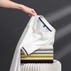 Summer new contrasting color cuffs men's lapel casual polo shirt