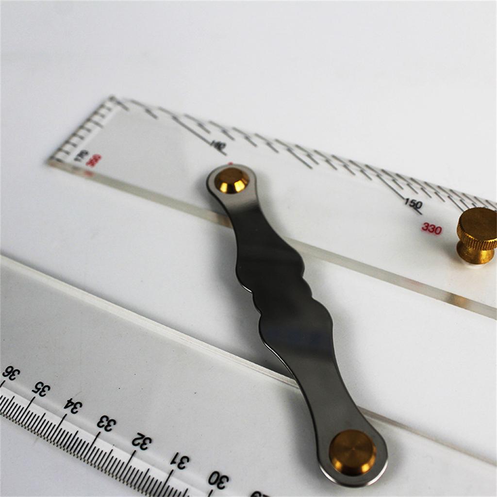 600mm Nautical Navigation Parallel Ruler Tied Up Sea Chart Measuring Divider Boat Navigation GPS Plotter Parallel Ruler
