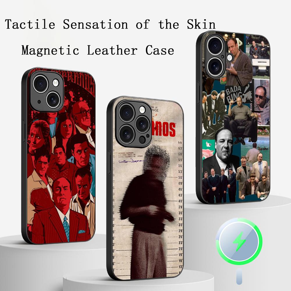 The Sopranos  Classic Movie Poster Phone Case For iPhone 17 16 15 14 13 12 Plus Pro Max High-end Luxury Magsafe Sheepskin