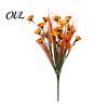 Vibrant Artificial Flower Centerpiece Autumn Flowers Bouquet, Realistic Plastic Floral Arrangement with Layered Decorative Silk Plants for Indoor