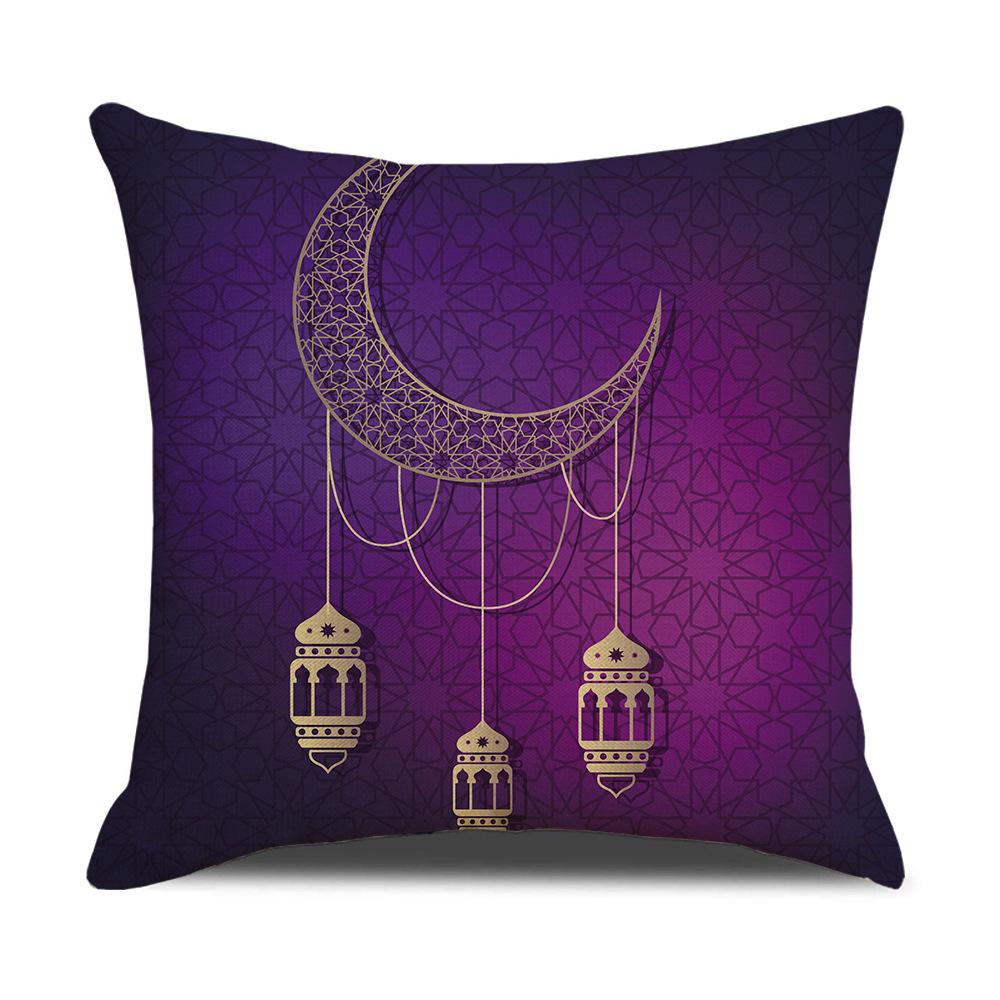 New Purple Moon Festival Pillow Festival Decorative Pillow Case Short Plush Pillow Back Seat Pillow