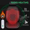 Universal Heated Car Seat Cushion 12V/24V Fast Heating Car Seat Covers Warm Winter Cloth/Flannel Automobile Seat Cover Heater