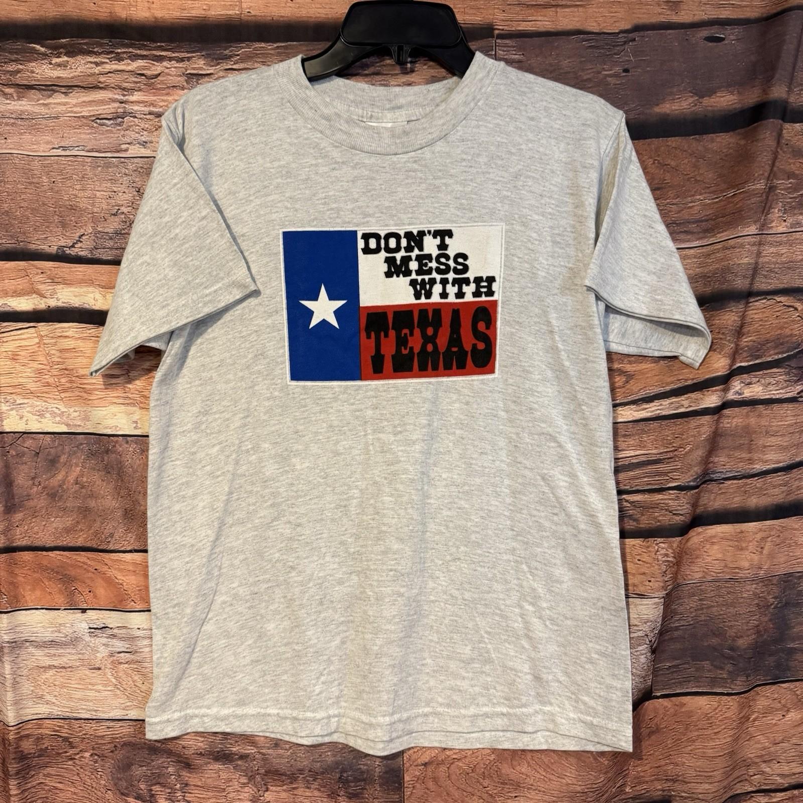 Tultex Don t Mess With Texas Large Gray Texas Tech Basketball Signed Unisex T-Shirt XXXL
