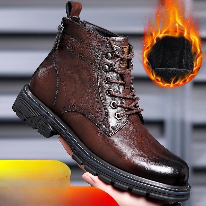 

Высокие ботинки Martin, мужская обувь, британские универсальные черные короткие ботинки, повседневные кожаные ботинки для мотоциклистов 44