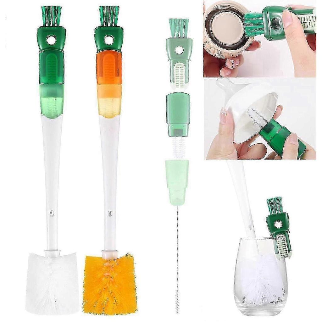 2026 Hot!! Bottle Brush Cleaner Water Bottle Brushes for Cleaning, Straw Brush Cleaner Extra Long Cleaners, 5-in-1 Bottle Scrubber Brush for Coffee Ma