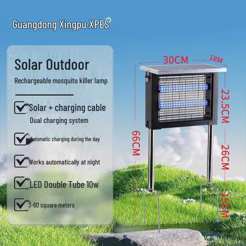 XPES Outdoor Solar LED Mosquito Killer Lamp