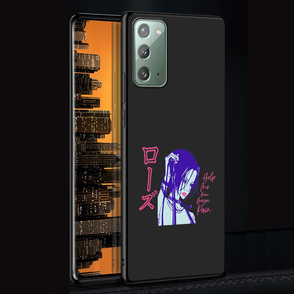 Anime Nana Osaki Phone Case for Samsung Galaxy Note 20 Ultra 10 Lite 9 8 S22 Plus M31 M30s M11 M12 M21 TPU Black Soft Cover