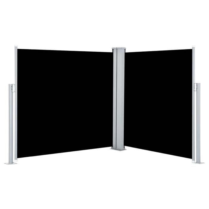 VidaXL Auvent latéral rétractable Noir 100 x 600 cm