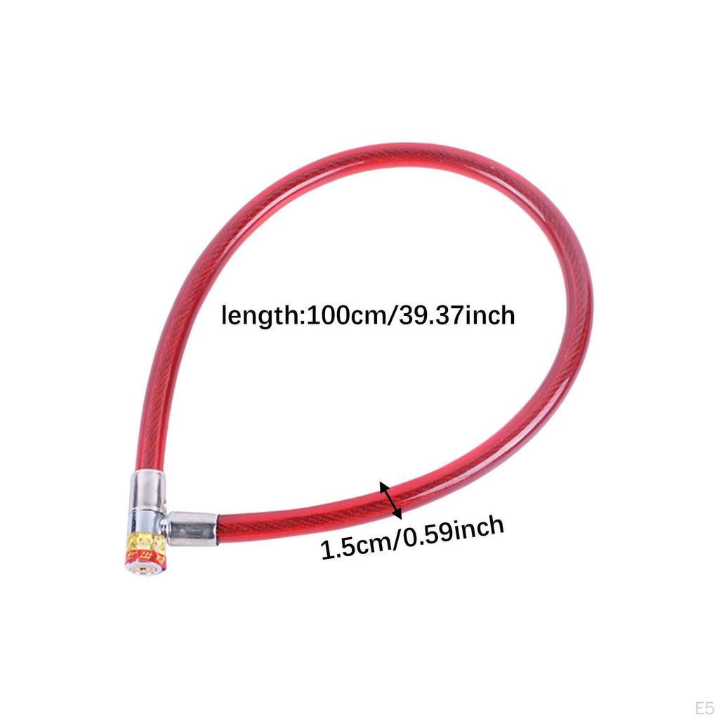 Schlosskabel, robustes Fahrradzubehör für die Glastür-Garage im Freien, 17 x 80 cm