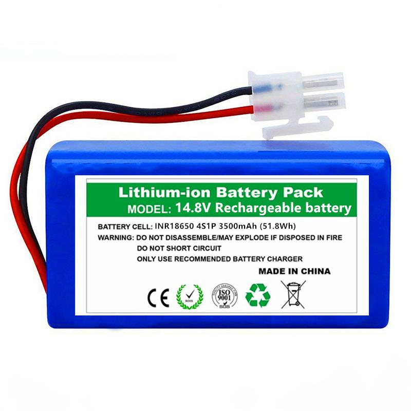 1 -3pcs New !Rechargeable Ilife Battery 14 .8v 2800mah Robotic Vacuum Cleaner Accessories Parts For Chuwi Ilife A4 A4s A6